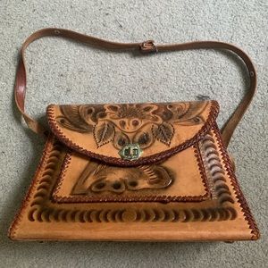 Vintage 1970s Leather Purse